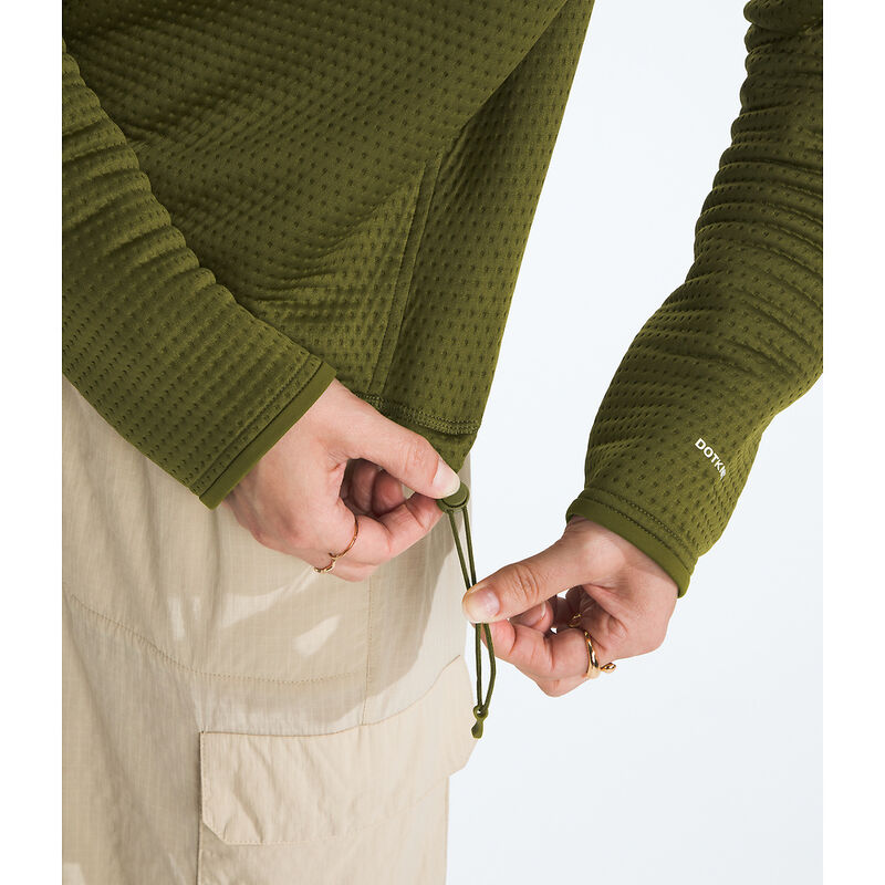 Women's DOTKNIT&trade; Thermal &frac14; Zip, FOREST OLIVE, hi-res image number 6