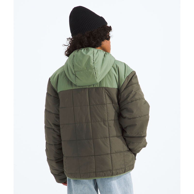 Boys' Reversible Shasta Full Zip Hooded Jacket, NEW TAUPE GREEN-BARK MIST, hi-res image number 5