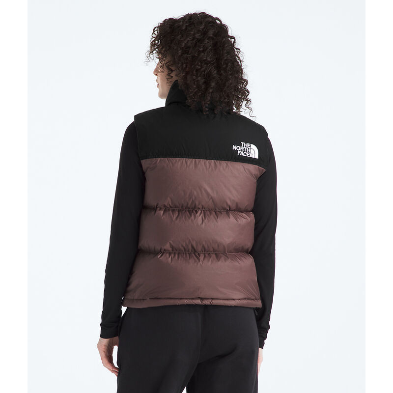 Women's 1996 Retro Nuptse Vest, TAWNY QUARTZ-TNF BLACK, hi-res image number 5