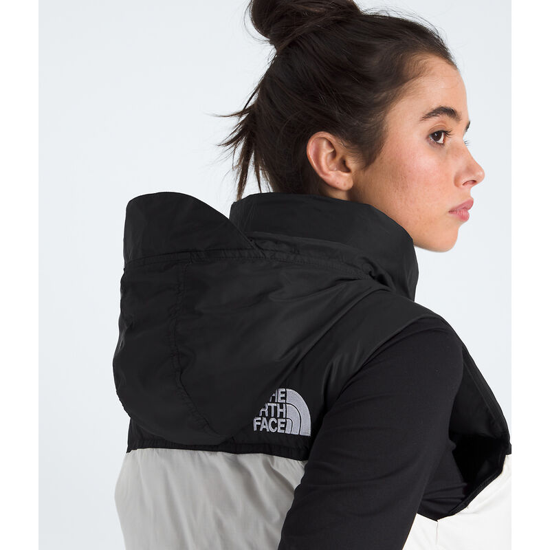 Women's 1996 Retro Nuptse Vest, WHITE DUNE-TNF BLACK-RECYCLED DOWN, hi-res image number 6