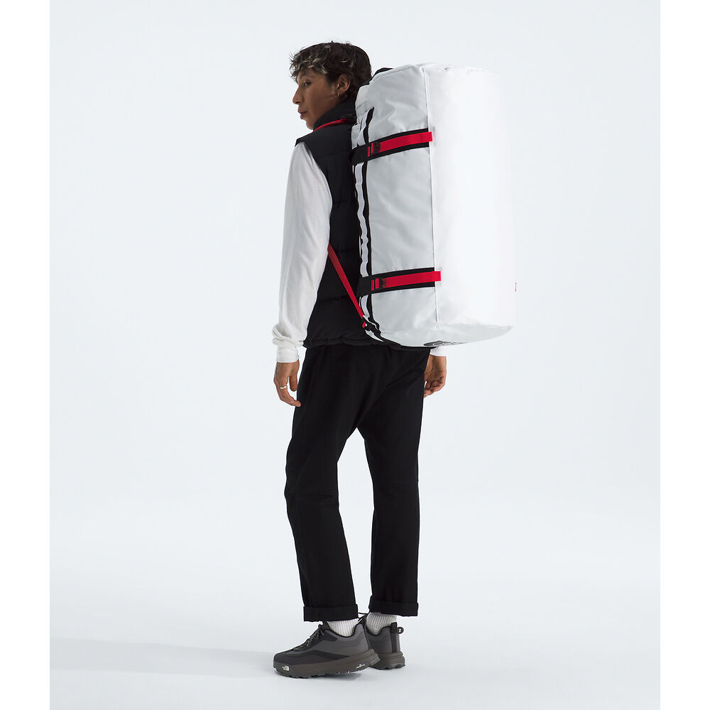 Base Camp Duffel Large (95L) TNF WHITE-TNF BLACK-ELEVATION RED
