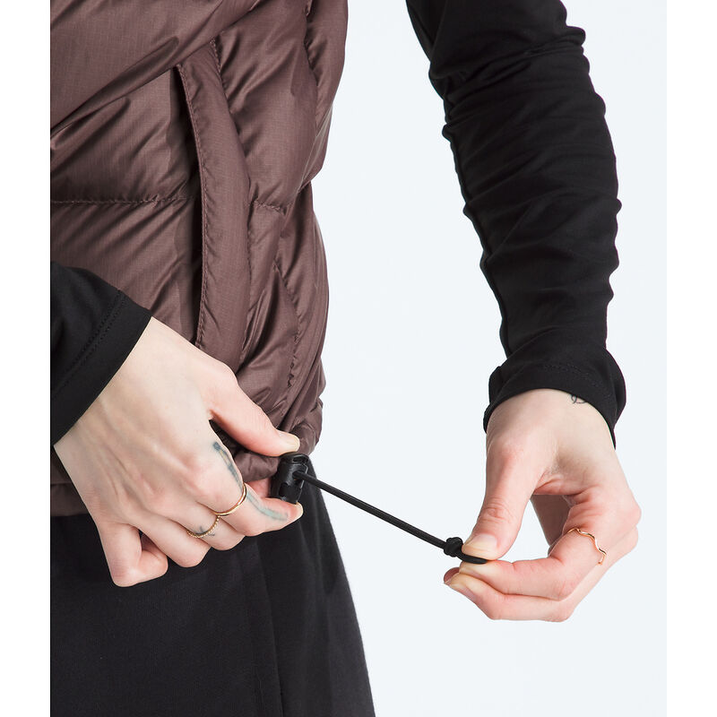 Women's 1996 Retro Nuptse Vest, TAWNY QUARTZ-TNF BLACK, hi-res image number 6