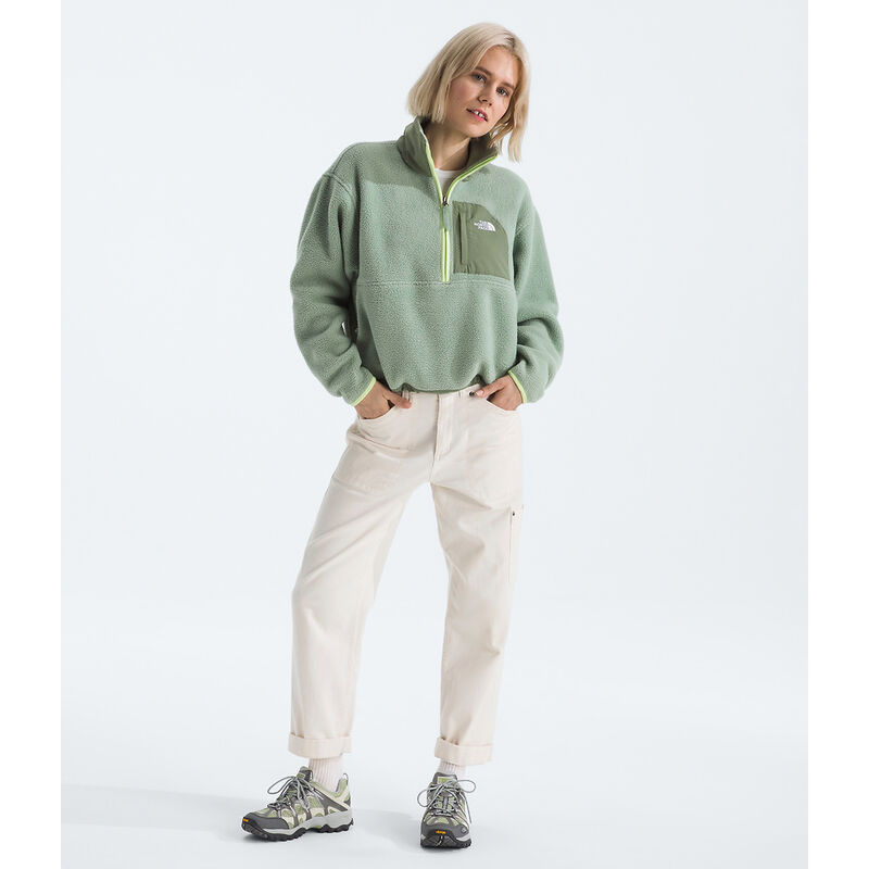 Women's Yumiori Off Peak &frac12; Zip Jacket, SLATE MOSS-BARK MIST, hi-res image number 2