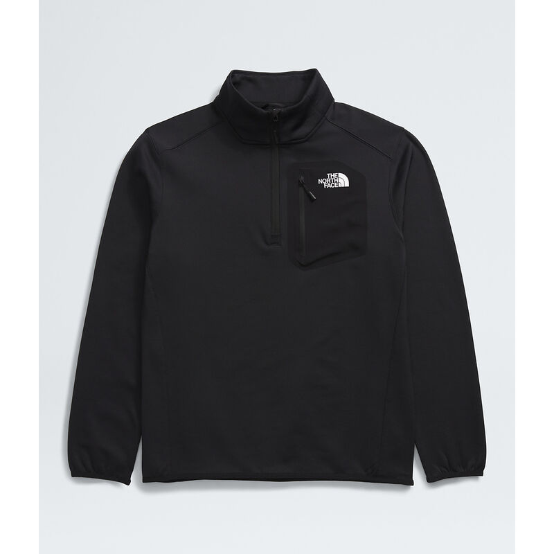 Men's Crest &frac14; Zip, TNF BLACK, hi-res image number 6