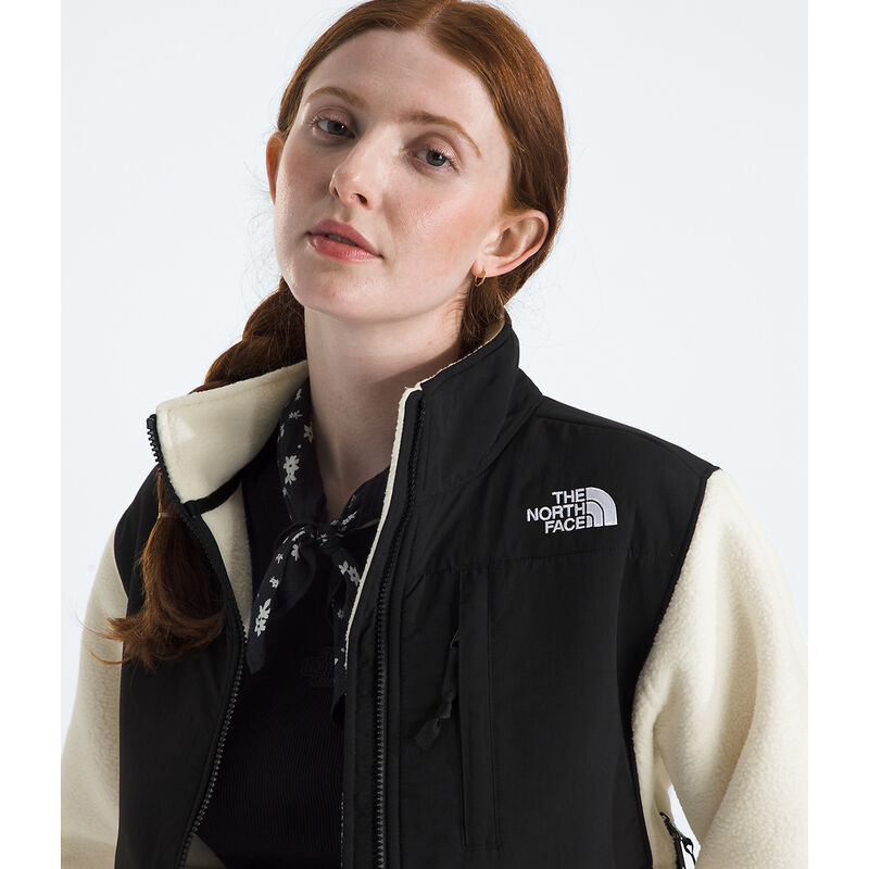 Women's Retro Denali Fleece Jacket, WHITE DUNE-TNF BLACK, hi-res image number 3