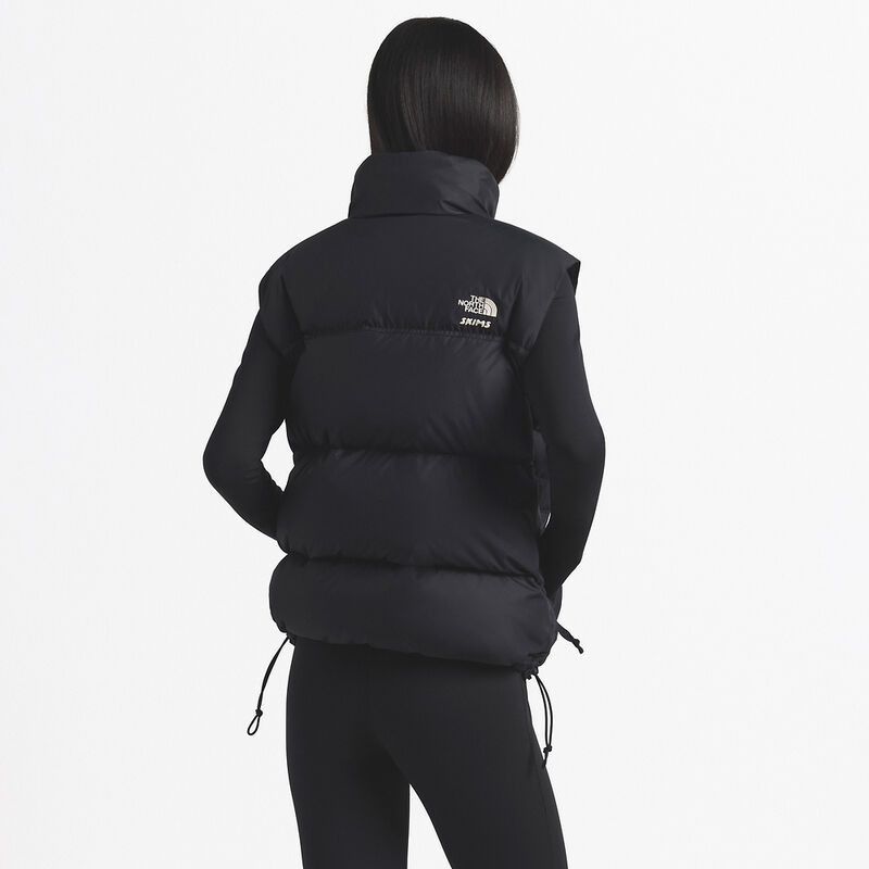 The North Face X SKIMS 1996 Nuptse Vest, SK ONYX, hi-res image number 3