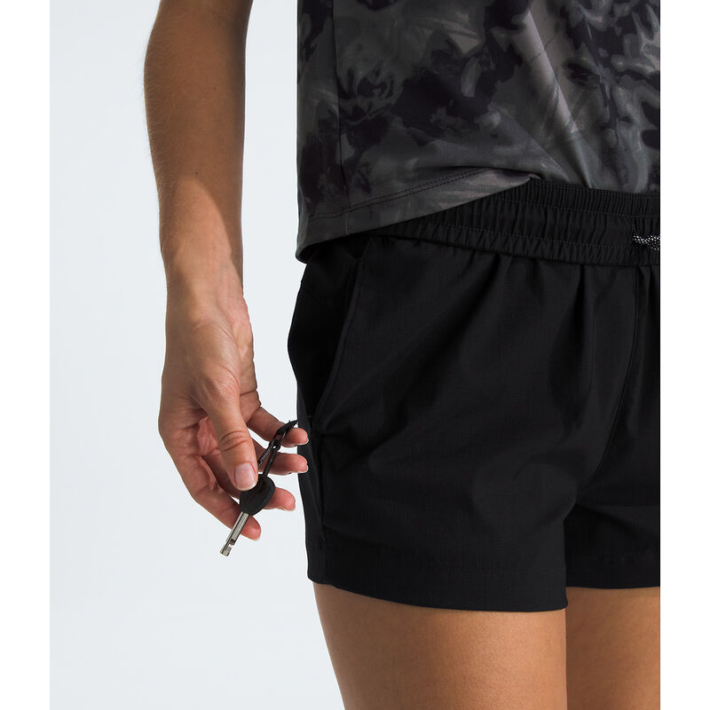 Women's Class V Pathfinder Pull-On 3" Shorts, TNF BLACK, hi-res image number 7