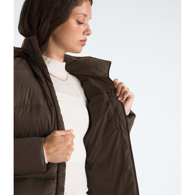 Women's Hydrenalite&trade; City Down Hooded Parka, SMOKEY BROWN, hi-res image number 4