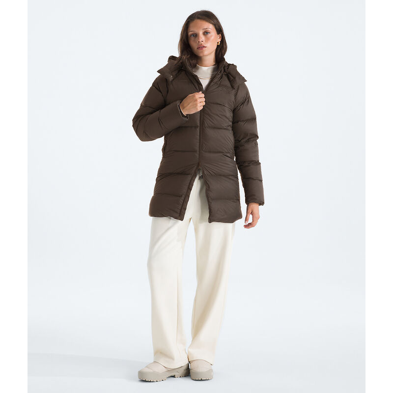 Women's Hydrenalite&trade; City Down Hooded Parka, SMOKEY BROWN, hi-res image number 1