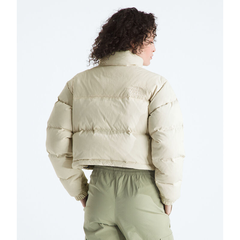 Women's Nuptse Short DTM Jacket, WHITE DUNE, hi-res image number 5
