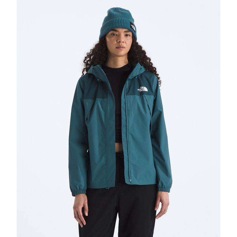 Women's Antora Rain Jacket, SPACE-DEEP CYPRESS, hi-res image number 1