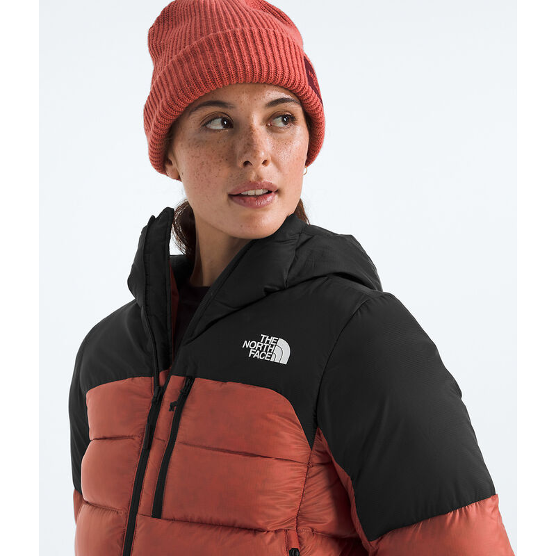 Women's Kalix Down Hooded Jacket, MARS DUST-TNF BLACK, hi-res image number 3