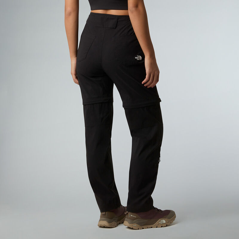 Women's Exploration Convertible Regular Straight Pants, TNF BLACK, hi-res image number 4