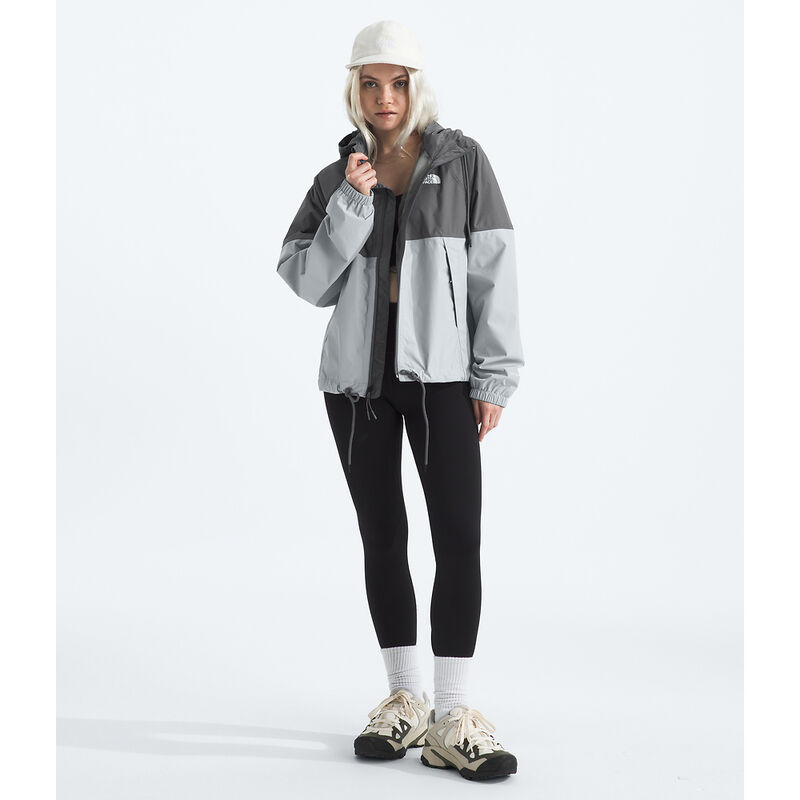 Women's Antora Rain Hoodie, SMOKED PEARL/HIGH RISE, hi-res image number 2