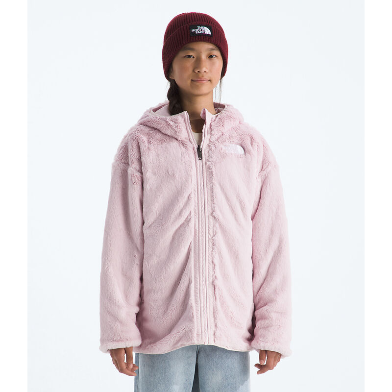 Girls' Reversible Shasta Short Parka, PALE BLOSSOM, hi-res image number 4