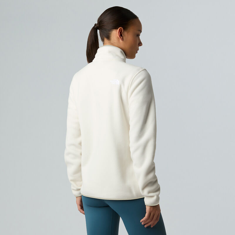 Women's Glacier Fleece &frac14; Zip Jacket, WHITE DUNE, hi-res image number 3