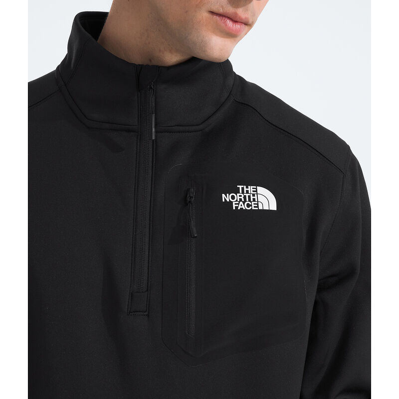 Men's Crest &frac14; Zip, TNF BLACK, hi-res image number 5