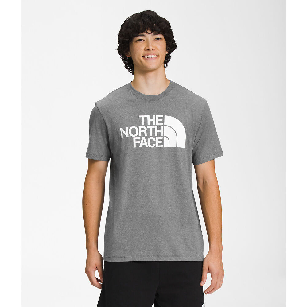 Mens Tshirt The North Face T Shirt Grey Men's Short-Sleeve Half
