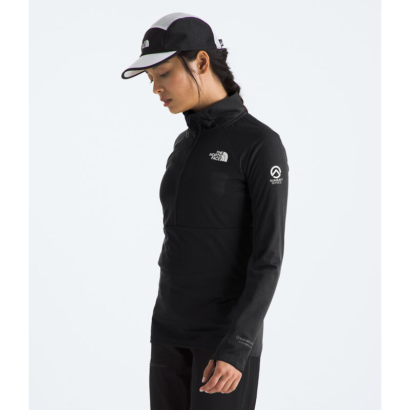 Women's Summit Series FUTUREFLEECE&trade; LT &frac12; Zip Jacket, TNF BLACK-NPF, hi-res image number 3