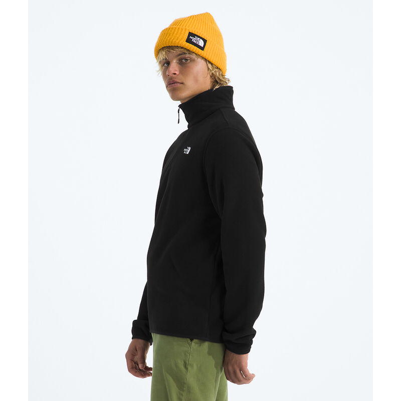 Men's Glacier Fleece &frac14; Zip Jacket, TNF BLACK, hi-res image number 3