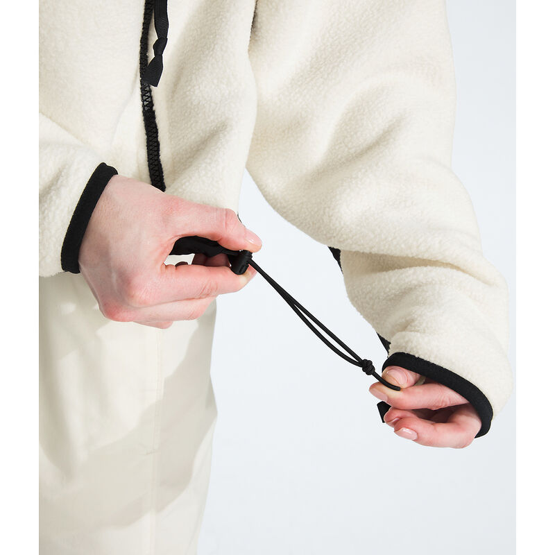 Women's Retro Denali Fleece Jacket, WHITE DUNE-TNF BLACK, hi-res image number 6