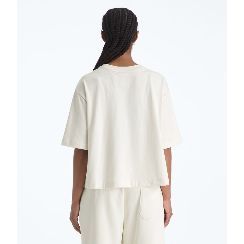 Women's TNF&trade; Red Box Short-Sleeve Boxy Tee, WHITE DUNE, hi-res image number 3