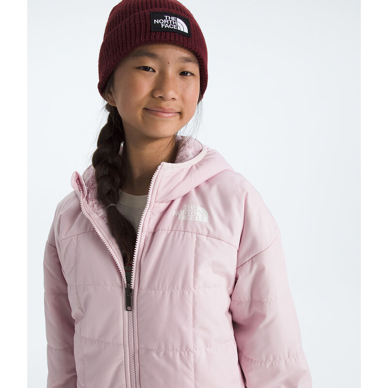 Girls' Reversible Shasta Short Parka, PALE BLOSSOM, hi-res image number 3
