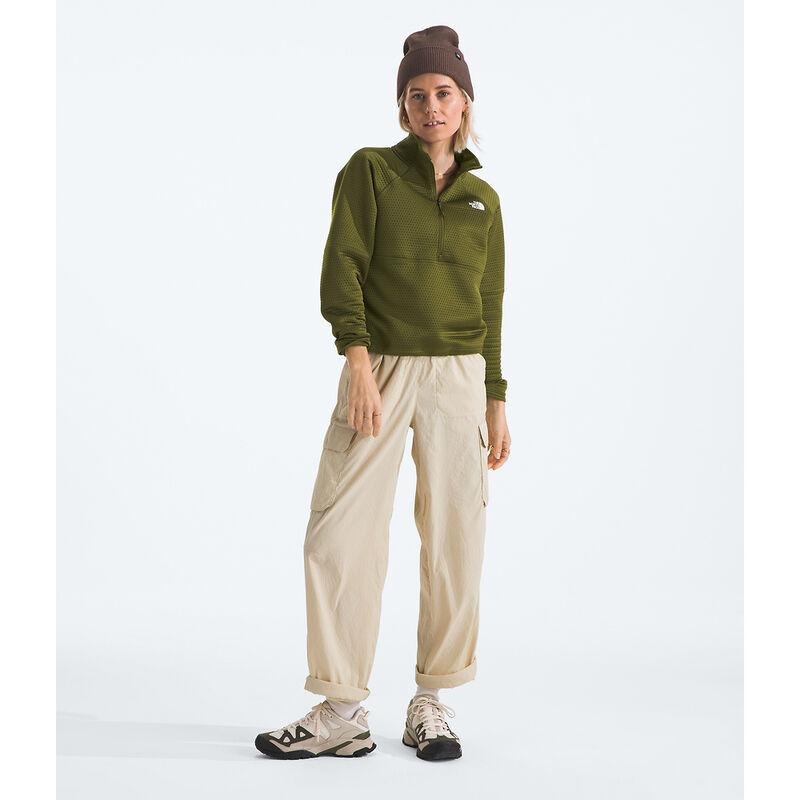 Women's DOTKNIT&trade; Thermal &frac14; Zip, FOREST OLIVE, hi-res image number 3