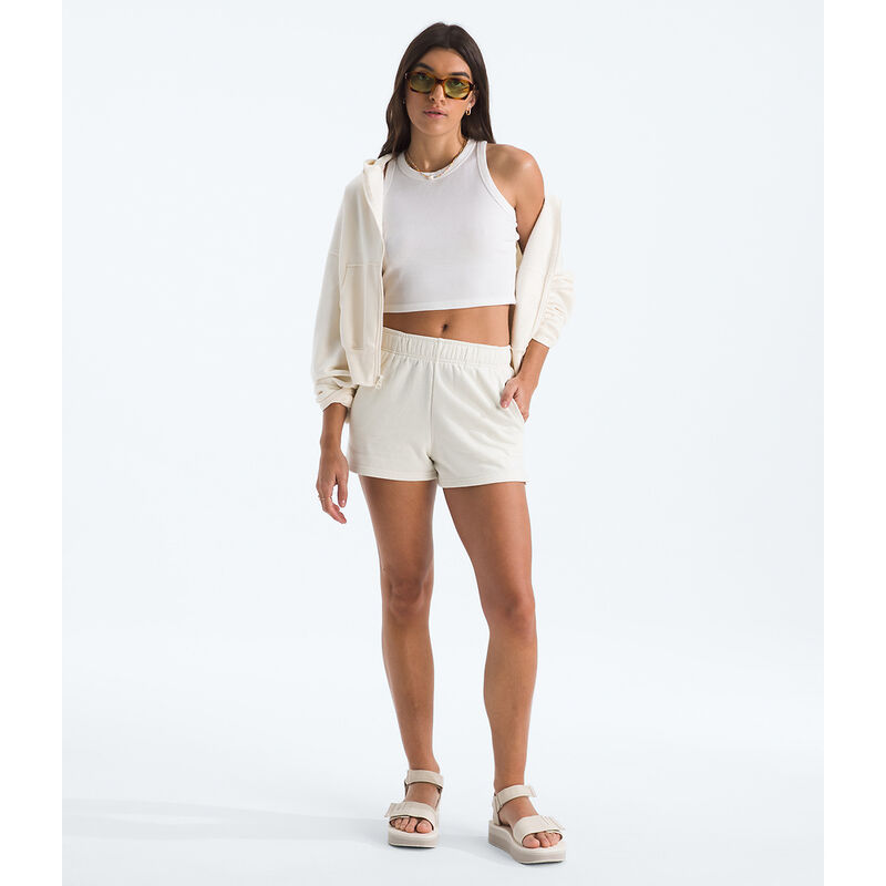 Women's Core Shorts, WHITE DUNE-TNF WHITE, hi-res image number 4