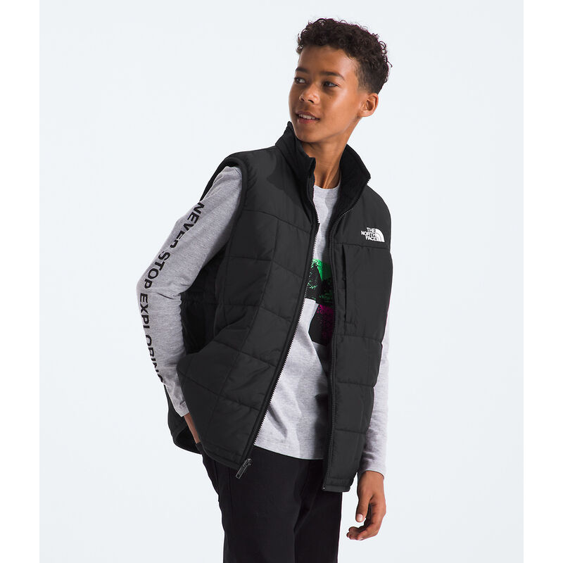 Boys' Reversible Shasta Vest, TNF BLACK, hi-res image number 3