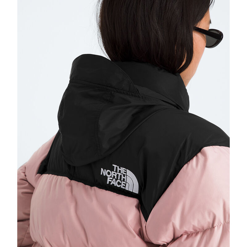 Women's 1996 Retro Nuptse Jacket, METAL PINK-TNF BLACK, hi-res image number 7