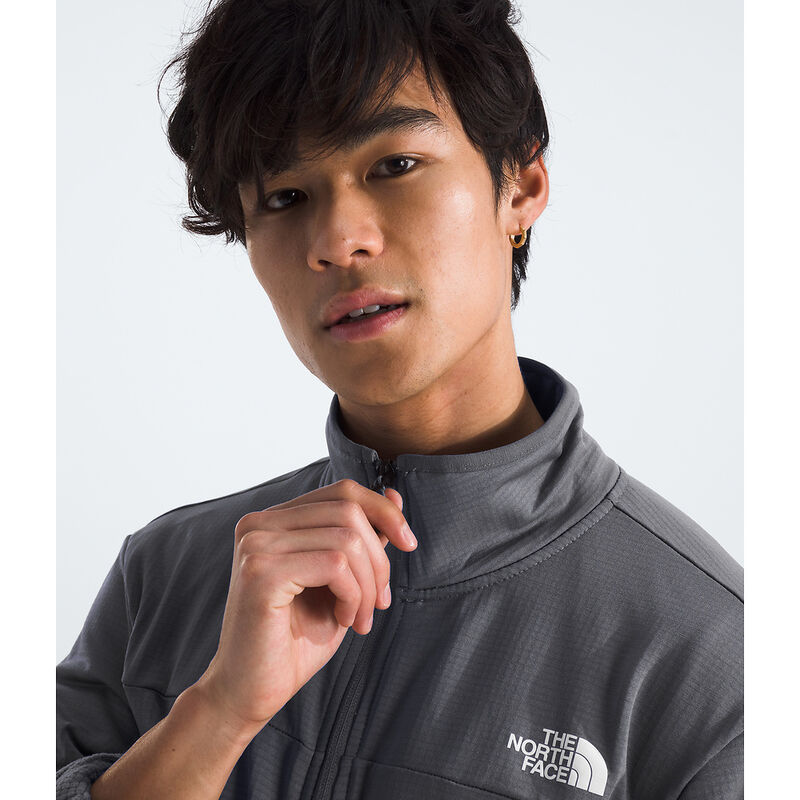 Men's Cedar Trail Grid Fleece Full Zip Jacket, SMOKED PEARL, hi-res image number 2