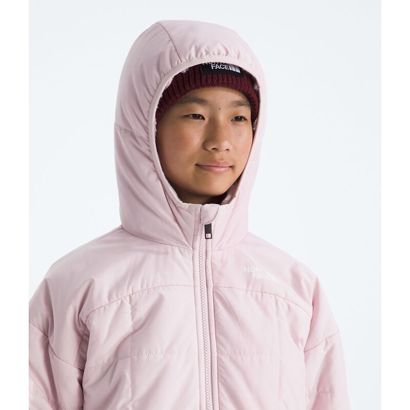 Girls' Reversible Shasta Short Parka, PALE BLOSSOM, hi-res image number 7