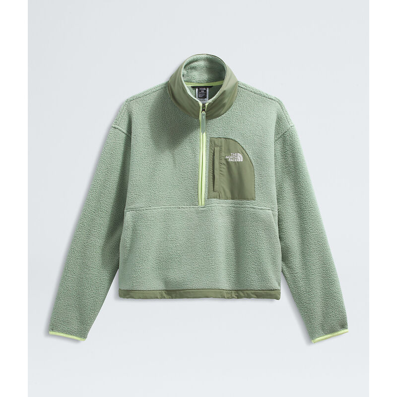 Women's Yumiori Off Peak &frac12; Zip Jacket, SLATE MOSS-BARK MIST, hi-res image number 7