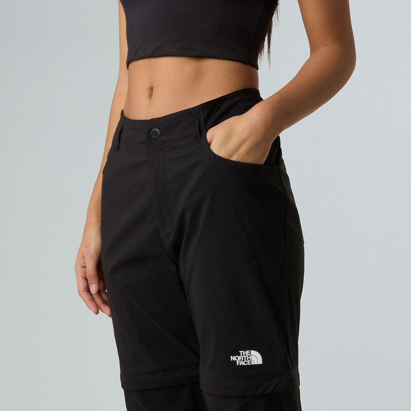 Women's Exploration Convertible Regular Straight Pants, TNF BLACK, hi-res image number 5