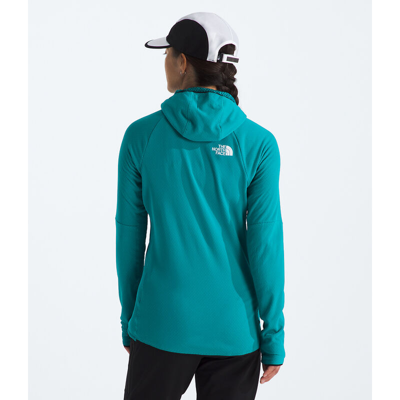 Women's Summit FUTUREFLEECE&trade; Full Zip Hoodie, DEEP TEAL, hi-res image number 5