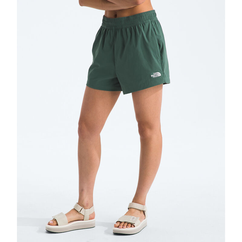 Women's Class V Pathfinder Pull-On 3" Shorts, DUCK GREEN, hi-res image number 3