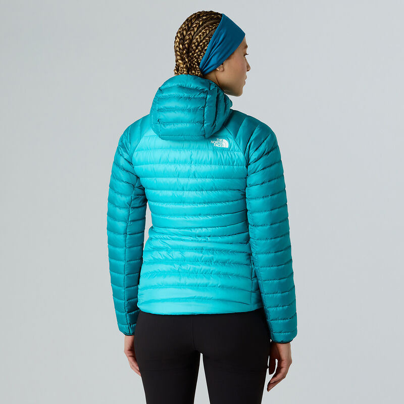 Women's Bettaforca LT Down Hooded Jacket, GALACTIC BLUE-DEEP TEAL, hi-res image number 3