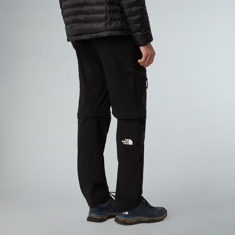Men's Exploration Convertible Regular Tapered Pants, TNF BLACK, hi-res image number 4