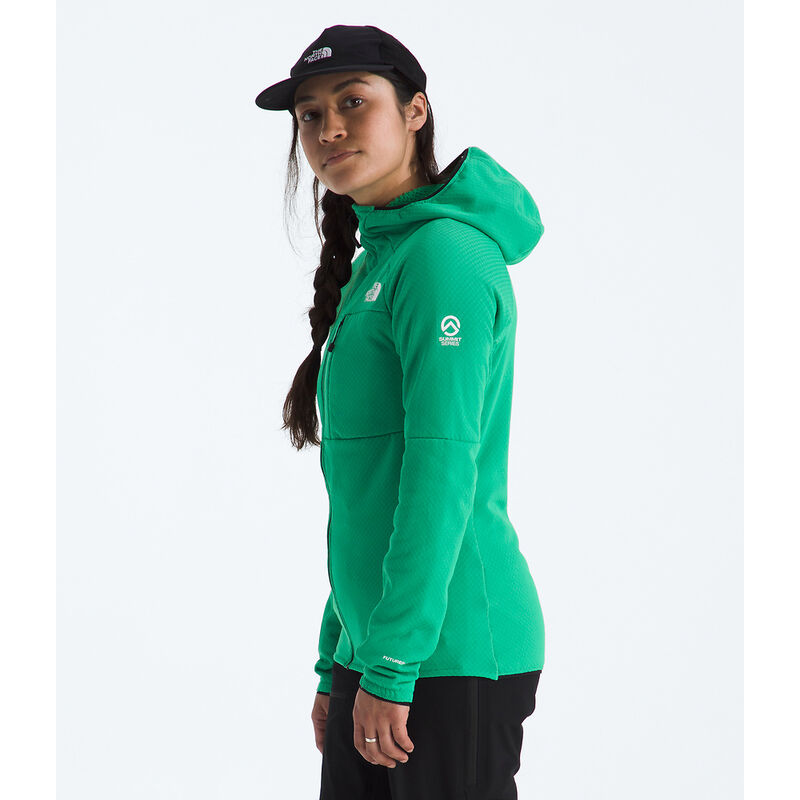 Women's Summit Series FUTUREFLEECE&trade; Full Zip Hoodie, NEBULA GREEN, hi-res image number 4