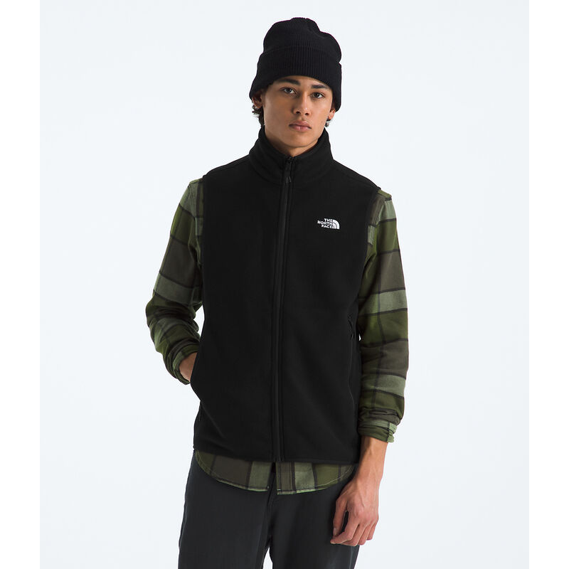 Men's Glacier Fleece Vest, TNF BLACK, hi-res image number 1