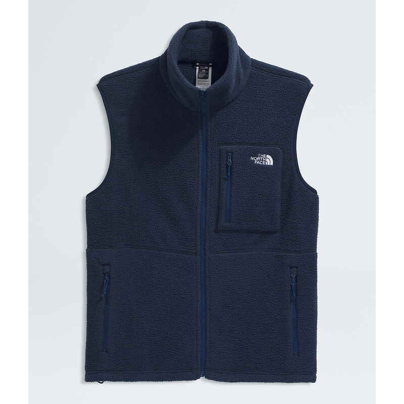 Men's Yumiori Fleece Vest, SUMMIT NAVY-ESTATE BLUE, hi-res image number 5