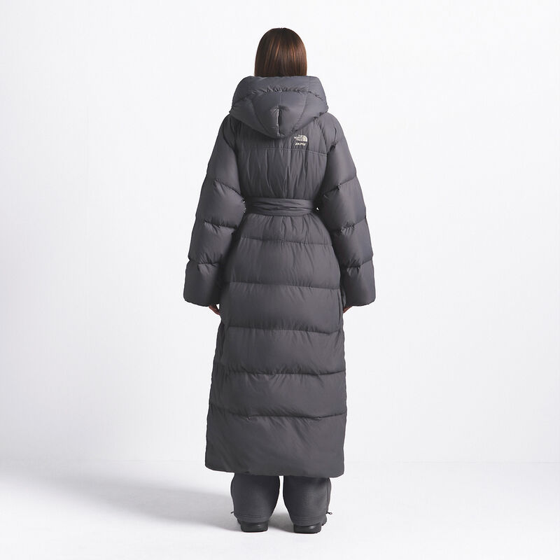 The North Face X SKIMS W Nuptse Wrap Parka, SK GUNMETAL, hi-res image number 4