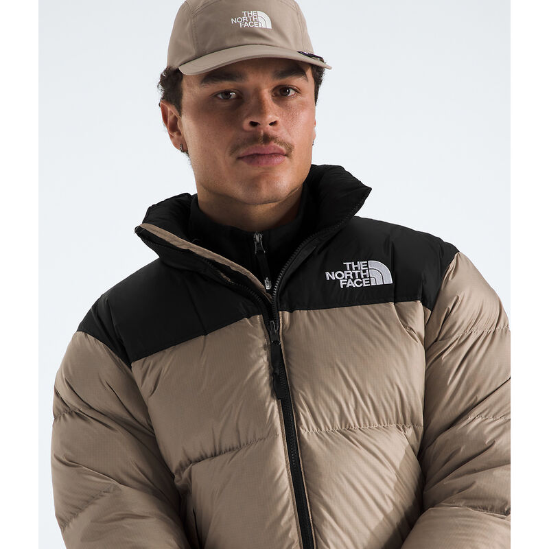 Men's 1996 Retro Nuptse Jacket, MUSHROOM GREY-TNF BLACK, hi-res image number 3