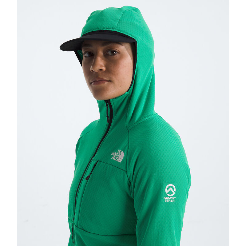 Women's Summit Series FUTUREFLEECE&trade; Full Zip Hoodie, NEBULA GREEN, hi-res image number 7