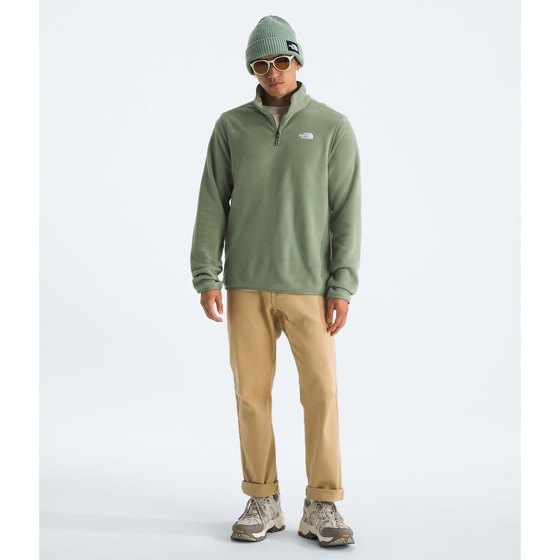 Men's Glacier Fleece &frac14; Zip Jacket, BARK MIST, hi-res image number 2