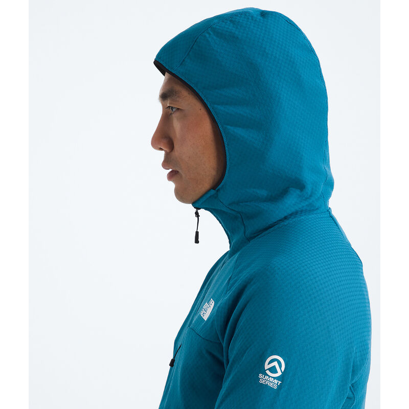 Men's Summit Series FUTUREFLEECE&trade; Full Zip Hooded Jacket, DUSK BLUE, hi-res image number 7