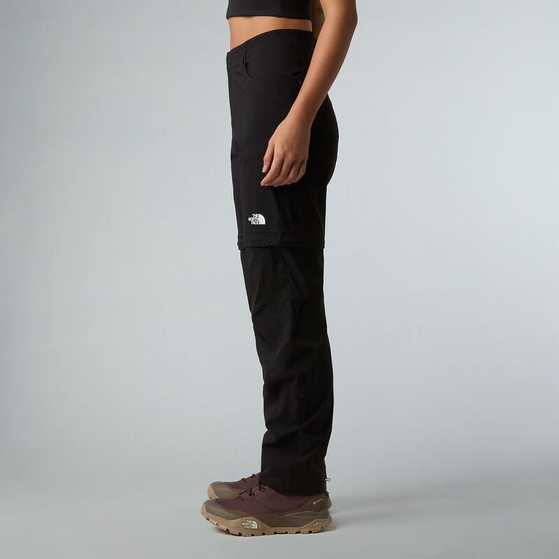 Women's Exploration Convertible Regular Straight Pants, TNF BLACK, hi-res image number 3