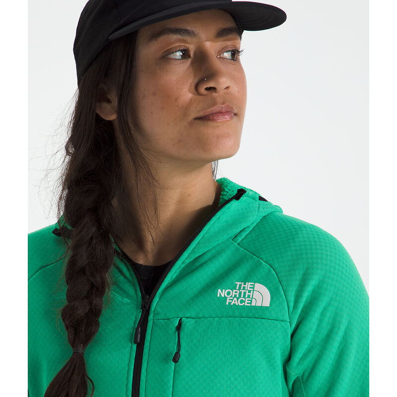 Women's Summit Series FUTUREFLEECE&trade; Full Zip Hoodie, NEBULA GREEN, hi-res image number 3