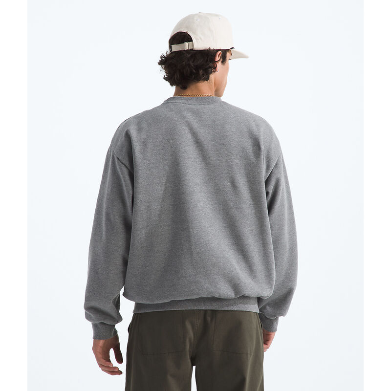 Men's Evolution Simple Dome Oversized Crew, TNF MID GREY HEATHER, hi-res image number 3